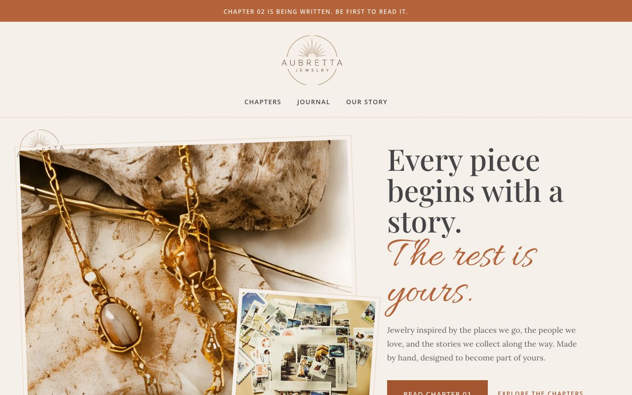 Aubretta Jewelry homepage